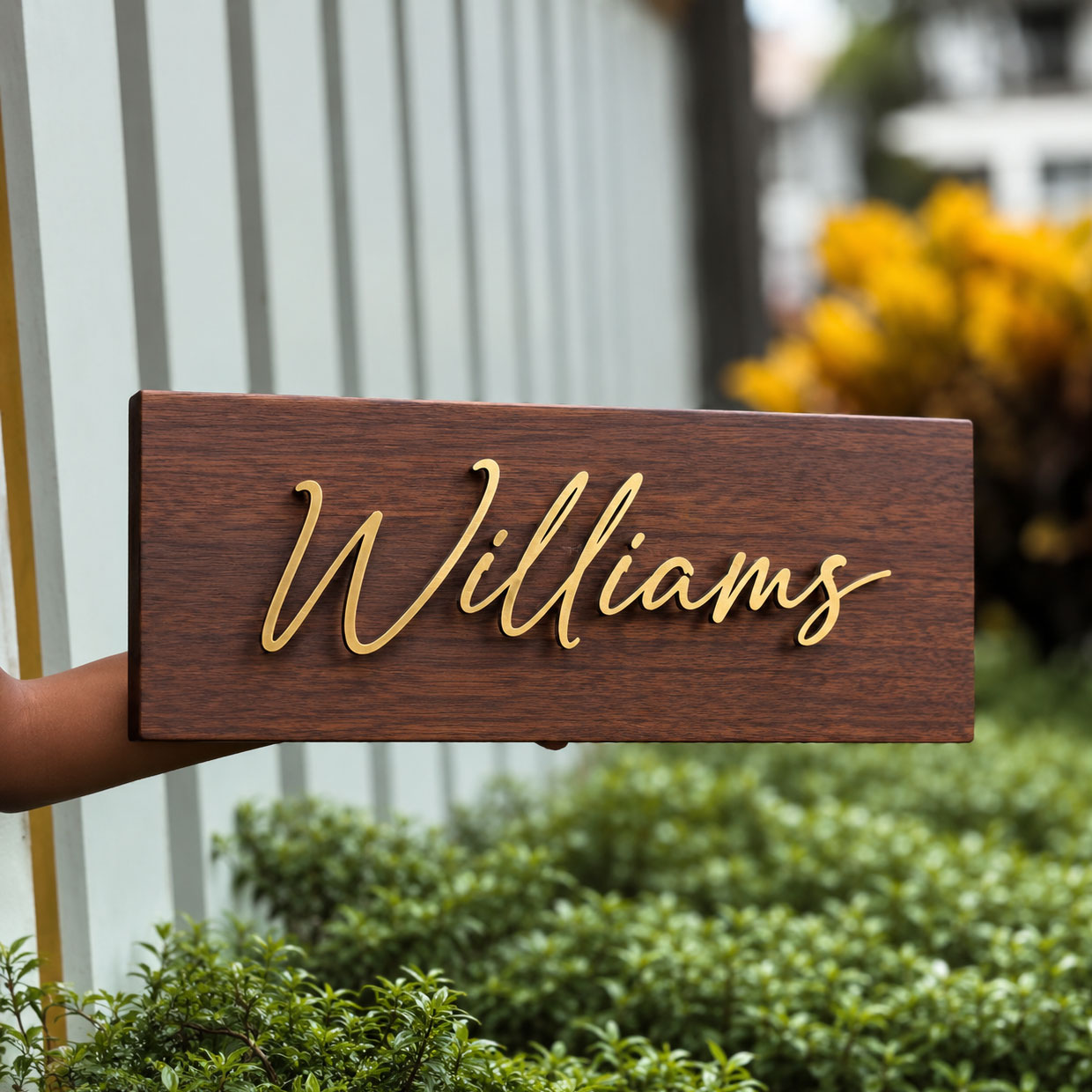 Custom Timber & Acrylic Family Name Sign