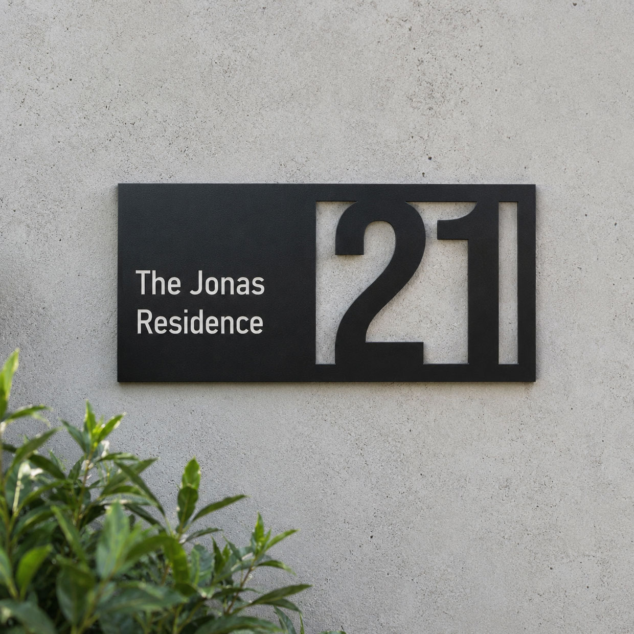 Modern Acrylic House Number Sign