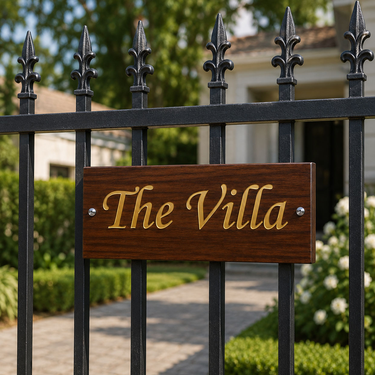 Premium Hardwood & Acrylic House Sign - Image 3